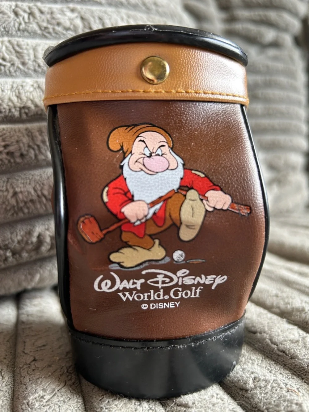 Walt Disney World Golf Grumpy Snow White Mini Golf Bag 5” Pencil Pen Holder